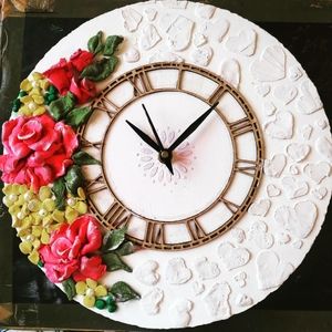 Sculpture handmade clock